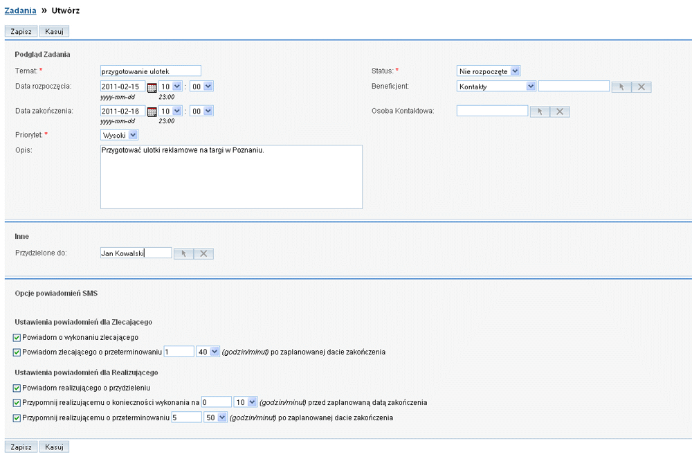 Integracja SuiteCRM z SMS Integracja SuiteCRM z SMS