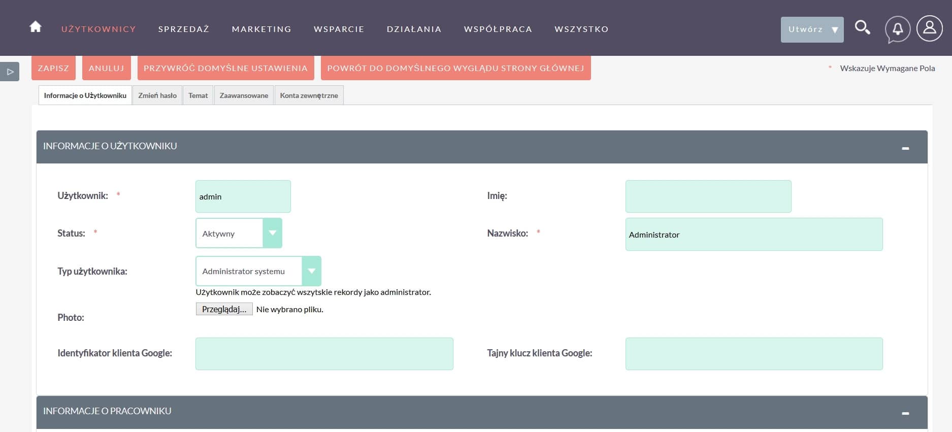 Integracja SuiteCRM z Google Drive